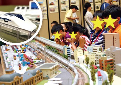 鉄道模型の展示風景