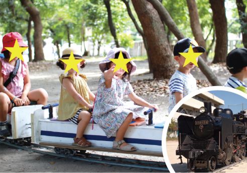 乗用鉄道模型の乗車イメージ